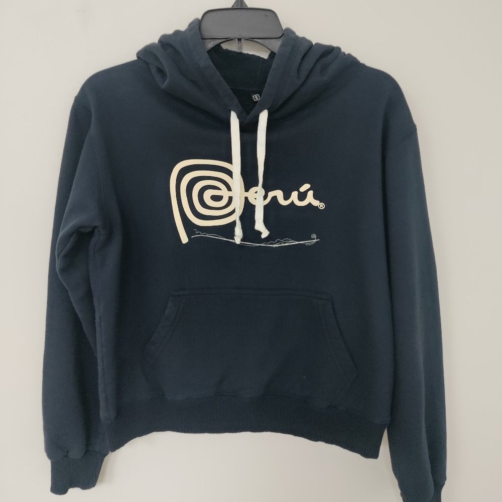 Peru Women's Hoodie Navy Blue Size Small